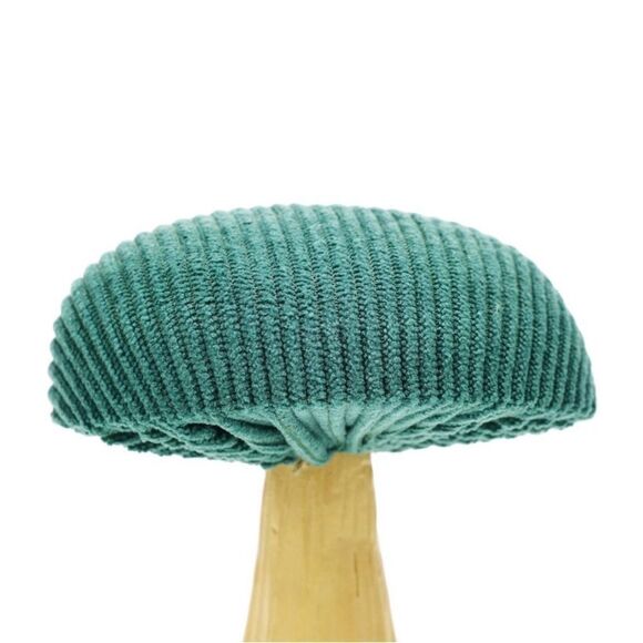 NWT Bullseye’s Playground Velvet Mushroom 4.5” Figural Peacock Green Figure - Picture 4 of 4